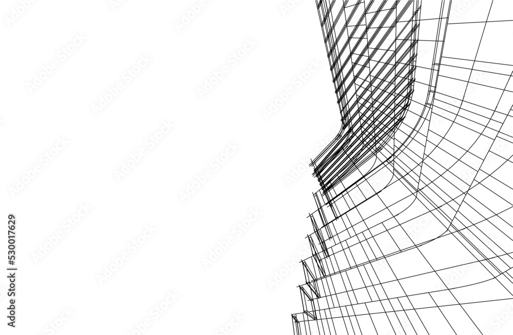 Modern architecture building vector illustration Modern architecture building vector illustration