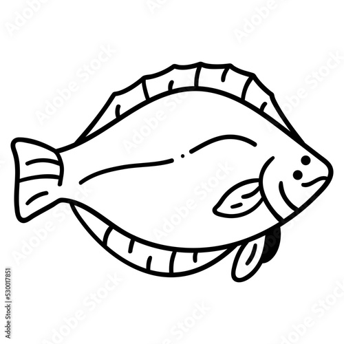 Flounder Fish icon