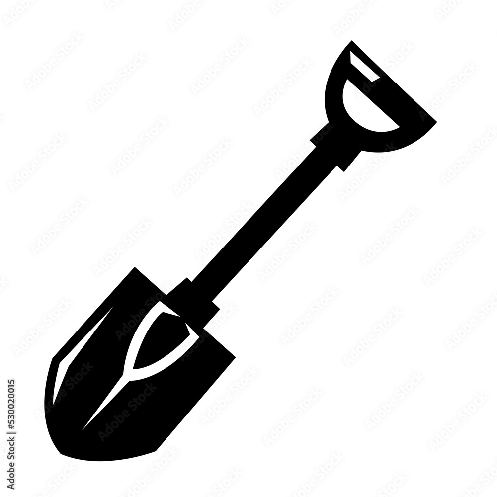 Shovel icon symbol sign vector illustration logo template Isolated for any purpose