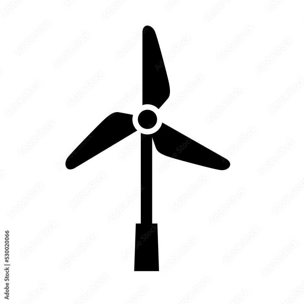 Wind turbine icon, fan symbol sign vector illustration logo template Isolated for any purpose Wind turbine icon, fan symbol sign vector illustration logo template Isolated for any purpose