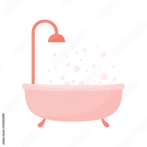 pink bath tub