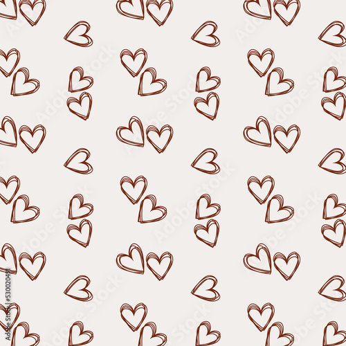 Pattern made from love shape, suitable for wrapping paper, card & fabric.