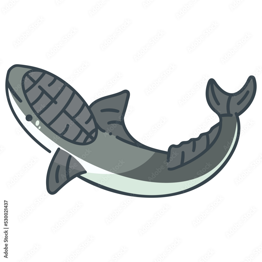 Naklejka premium Shark suckers icon