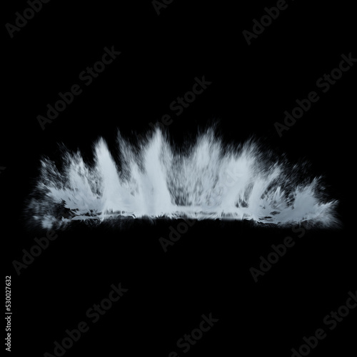 Water Splash / Spray Overlay on Black Background 