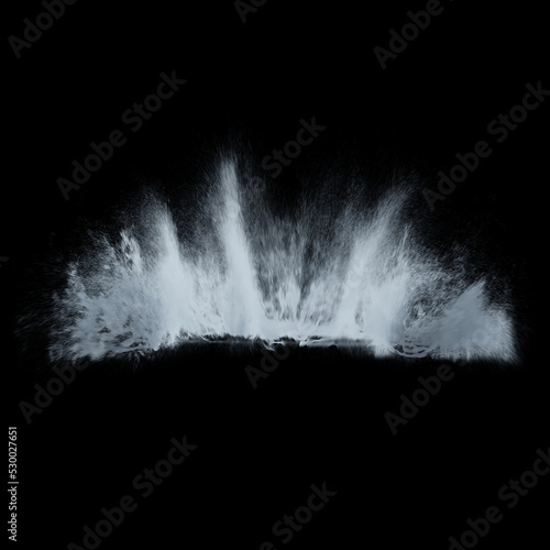 Water Splash / Spray Overlay on Black Background 