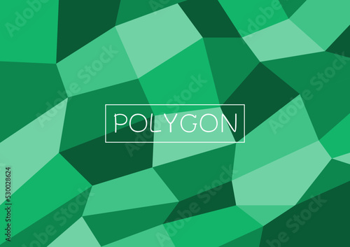 polygon background green geometric figure with gradient