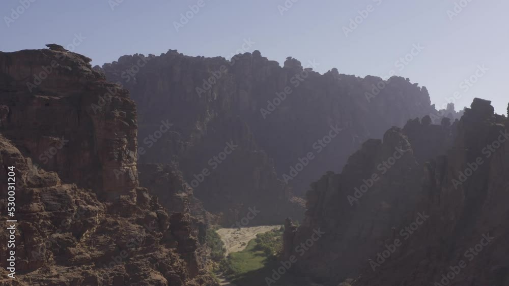 Aerial, Wadi Disah, Tabuk Region, Saudi Arabia Aerial, Wadi Disah, Tabuk Region, Saudi Arabia