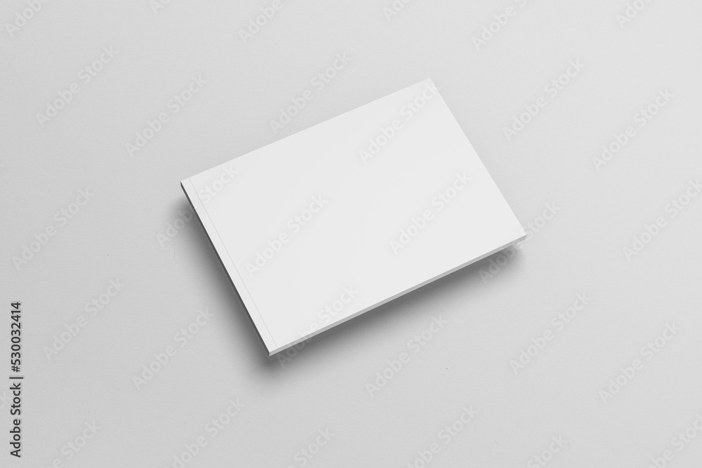 Blank landscape magazine cover mockup Blank landscape magazine cover mockup