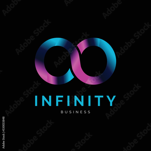 Infinity Icon Logo Design Template