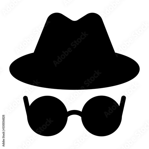 spy glyph icon