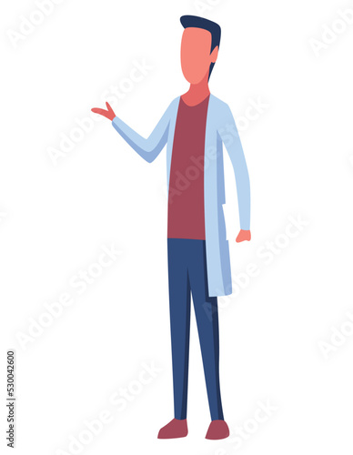 Osteopathy spine pain treatment. Doctors male standing flat vector illustration. Disease diagnosis. Bone health