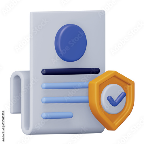 Copyright 3d rendering isometric icon.