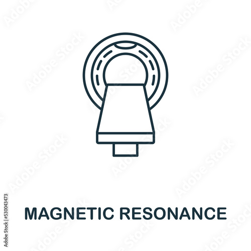 Magnetic Resonance icon. Simple element from medical services collection. Filled monochrome Magnetic Resonance icon for templates, infographics and banners