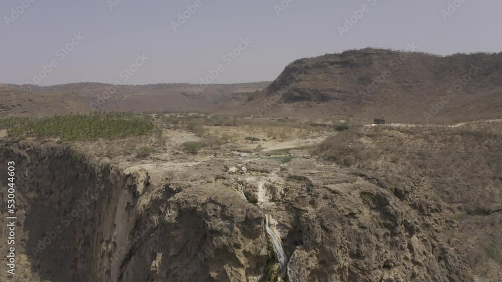 Aerial, Darbat Waterfalls, Oman