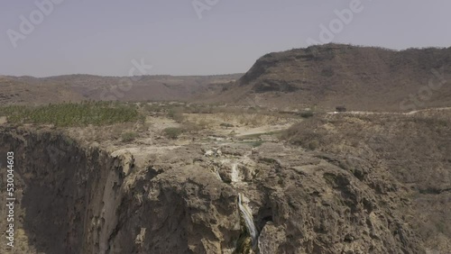 Aerial, Darbat Waterfalls, Oman photo