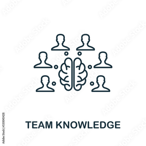 Team Knowledge icon. Simple element from agile method collection. Filled Team Knowledge icon for templates, infographics and more