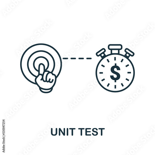 Unit Test icon. Simple element from agile method collection. Filled Unit Test icon for templates, infographics and more