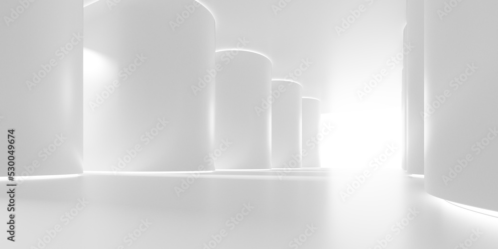 3d render of abstract concrete architecture design. 3d render of abstract concrete architecture design.