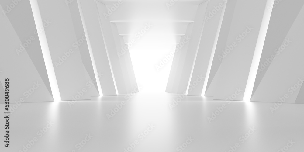 3d render of abstract concrete architecture design. 3d render of abstract concrete architecture design.