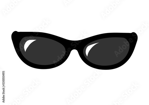 Glasses Icon for Graphic Design Projects. Black Sunglasses Vector Illustration. Glasses Icon Image