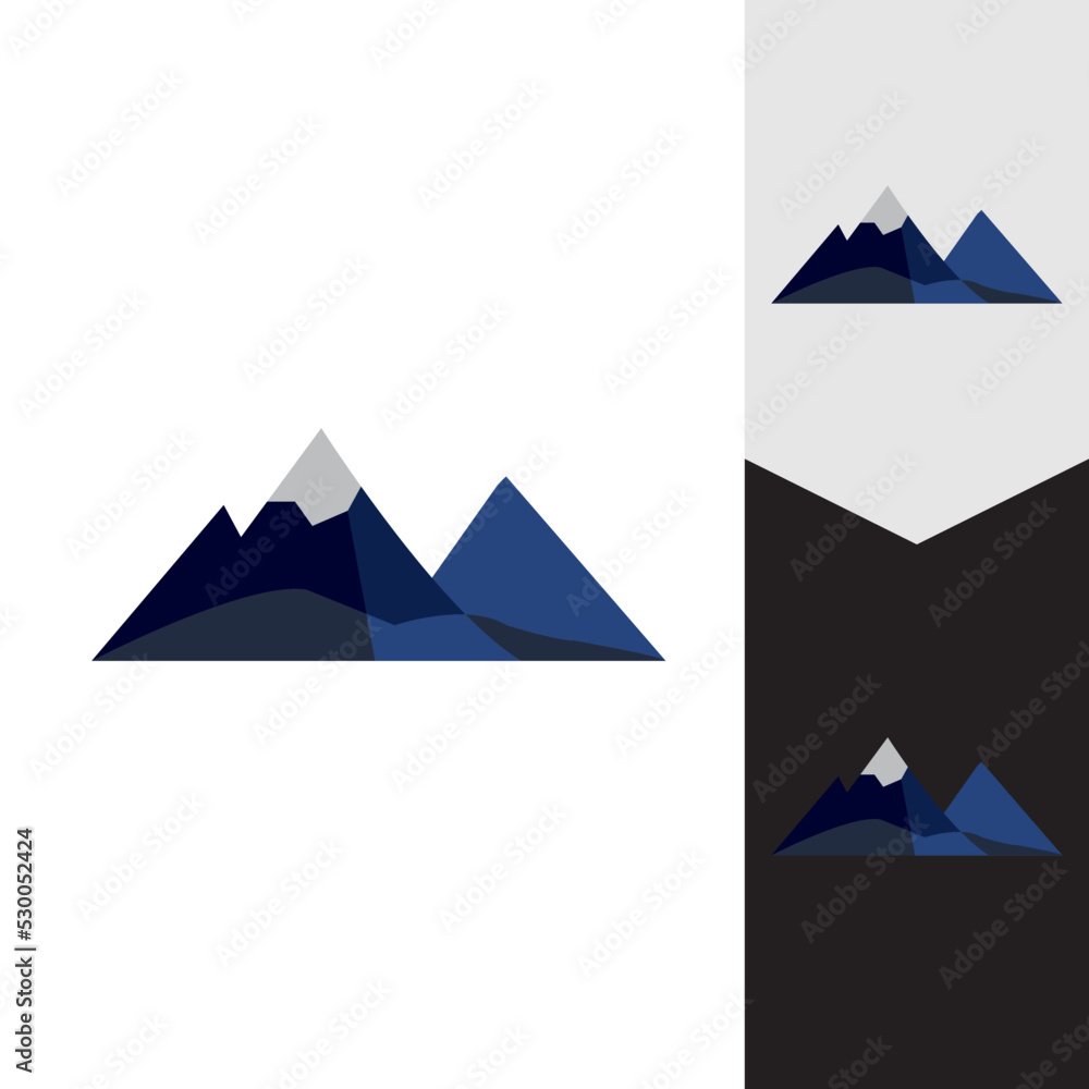 Mountain icon Logo Template Vector illustration design Mountain icon Logo Template Vector illustration design