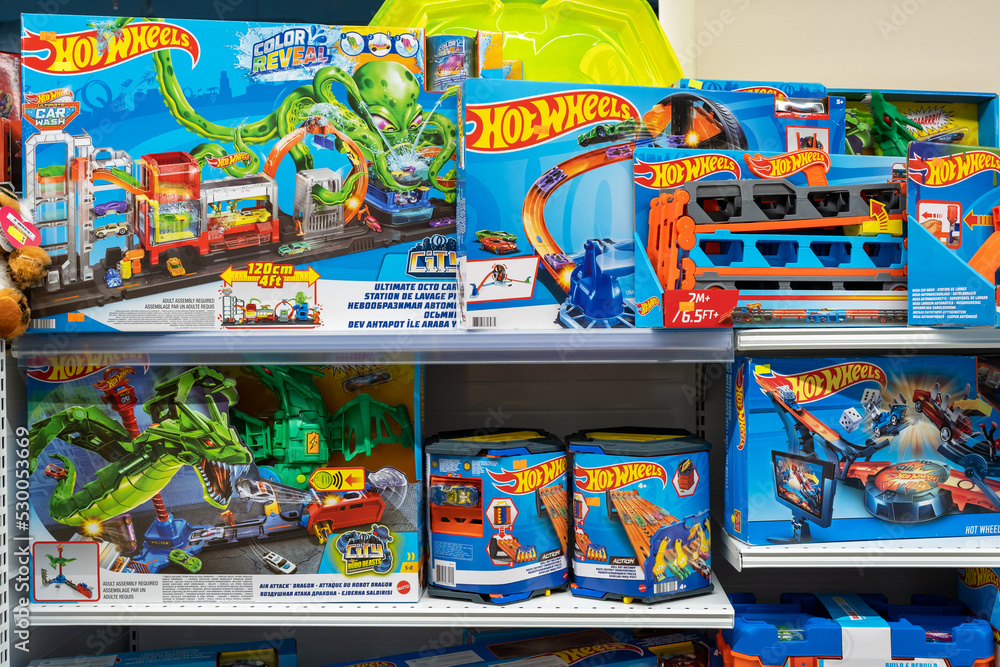 Hot Wheels Kids toys for sale at store. Hot Wheels is a brand scale die-cast