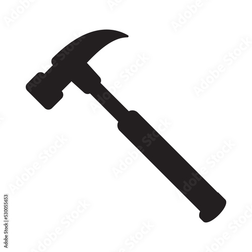 Valokuvatapetti Hammer icon, hammer symbol, vector.