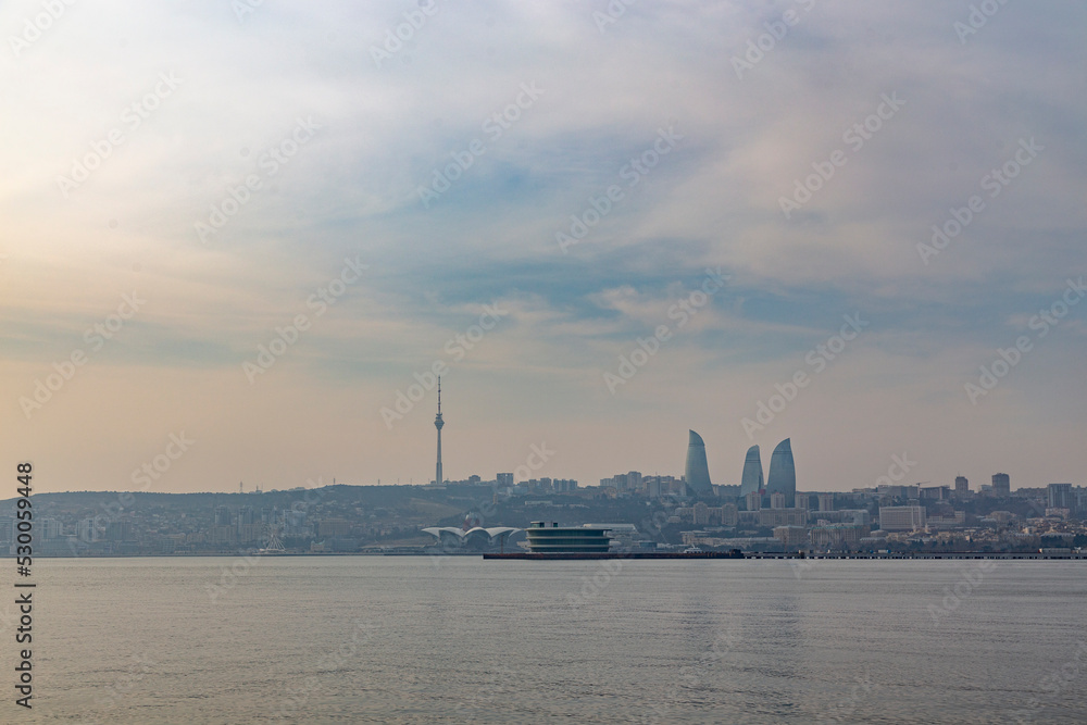 Panoramic view. Baku city, Azerbaijan.