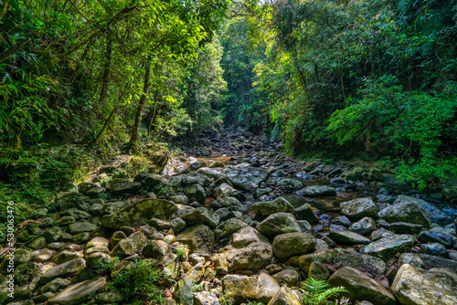 BEAUTIFUL LANDSCAPE PHOTOGRAPHY OF NGU HO OR FIVE LAKE IN BACH MA NATIONAL PARK  HUE  VIETNAM