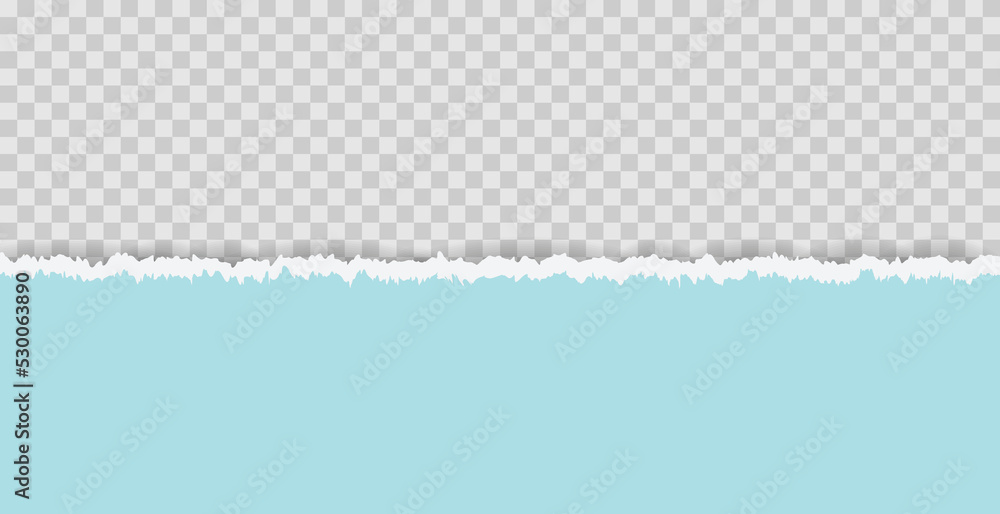 Pastel Blue Ripped Paper On Transparent Background. Vector Illustration Pastel Blue Ripped Paper On Transparent Background. Vector Illustration