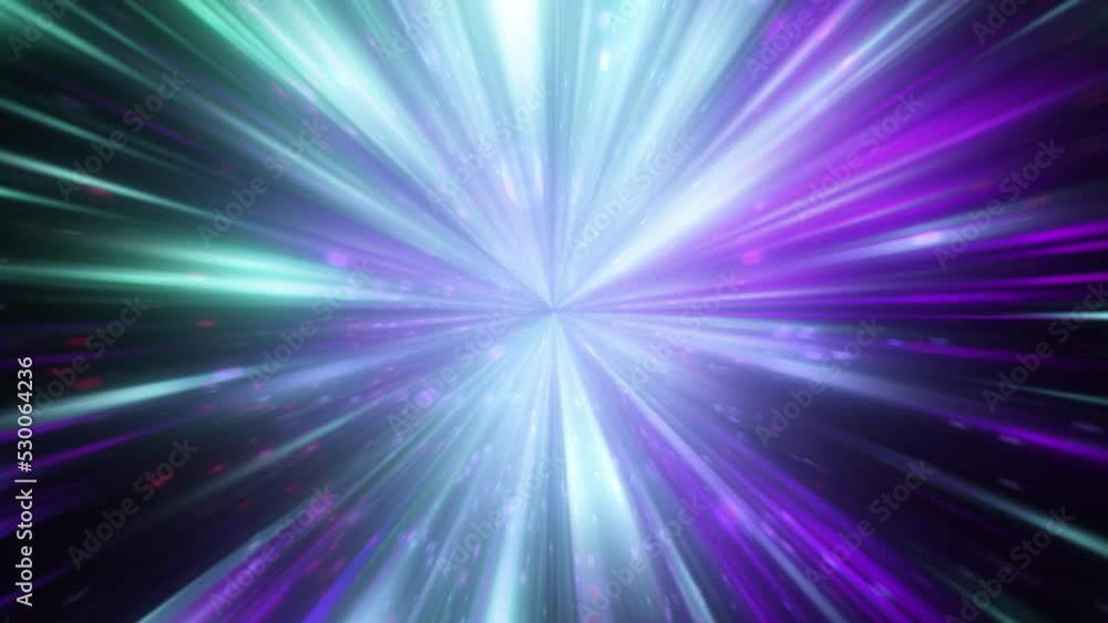Seamless loop green and violet futuristic particles and beam stream, digital data flow. Dynamic pattern with power rays and light. Big data transfer concept. Neon digital speed lines and strokes. Seamless loop green and violet futuristic particles and beam stream, digital data flow. Dynamic pattern with power rays and light. Big data transfer concept. Neon digital speed lines and strokes.