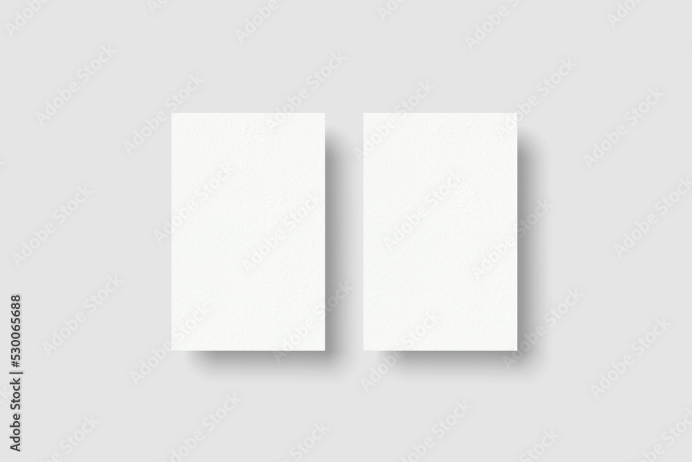 Blank business card 85 x 55 mm vertical 