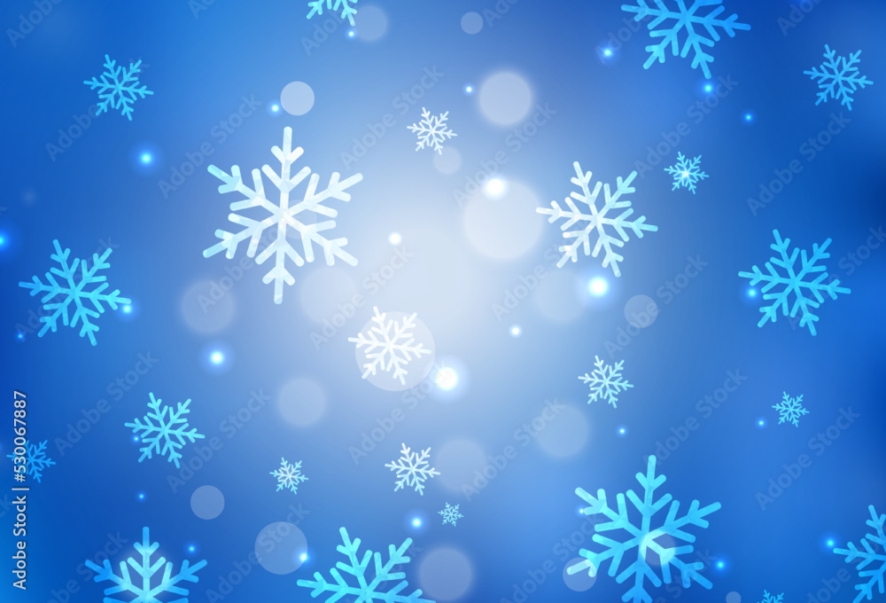 Light BLUE vector template in carnival style. Light BLUE vector template in carnival style.
