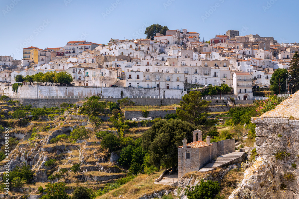 Old town in Monte Sant Angelo, Puglia, Italy