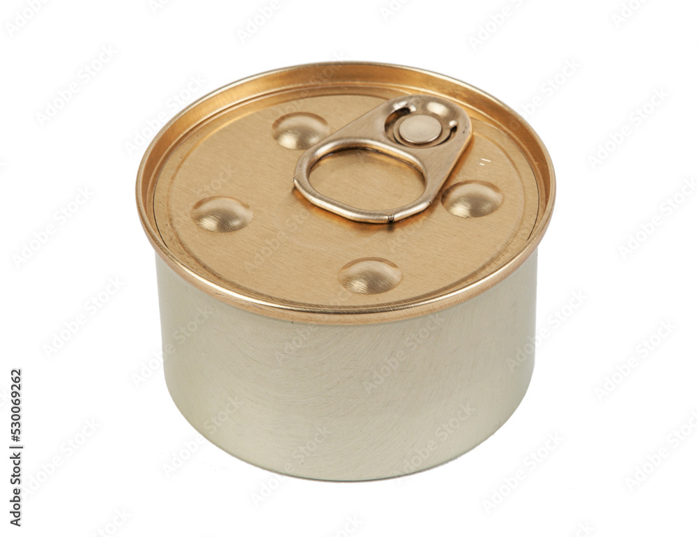 Canned tin isolated on a white background Canned tin isolated on a white background