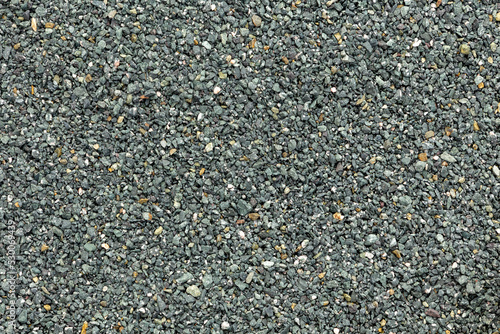 pattern of black chips levelled for a foundation
