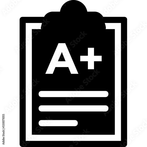 Report Card Vector Icon