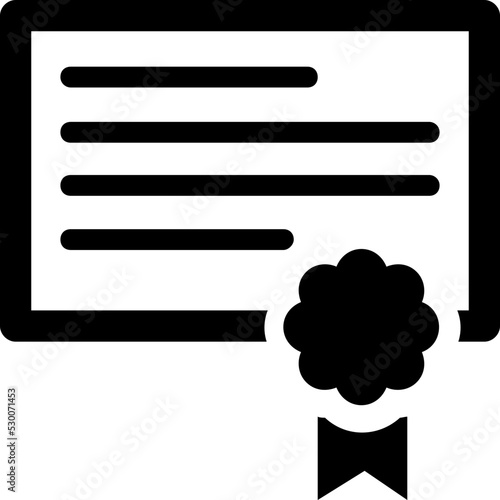 Diploma Vector Icon