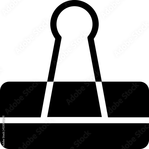 Bulldog Clip Vector Icon
