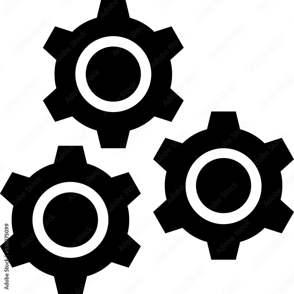 Cogs Vector Icon Cogs Vector Icon