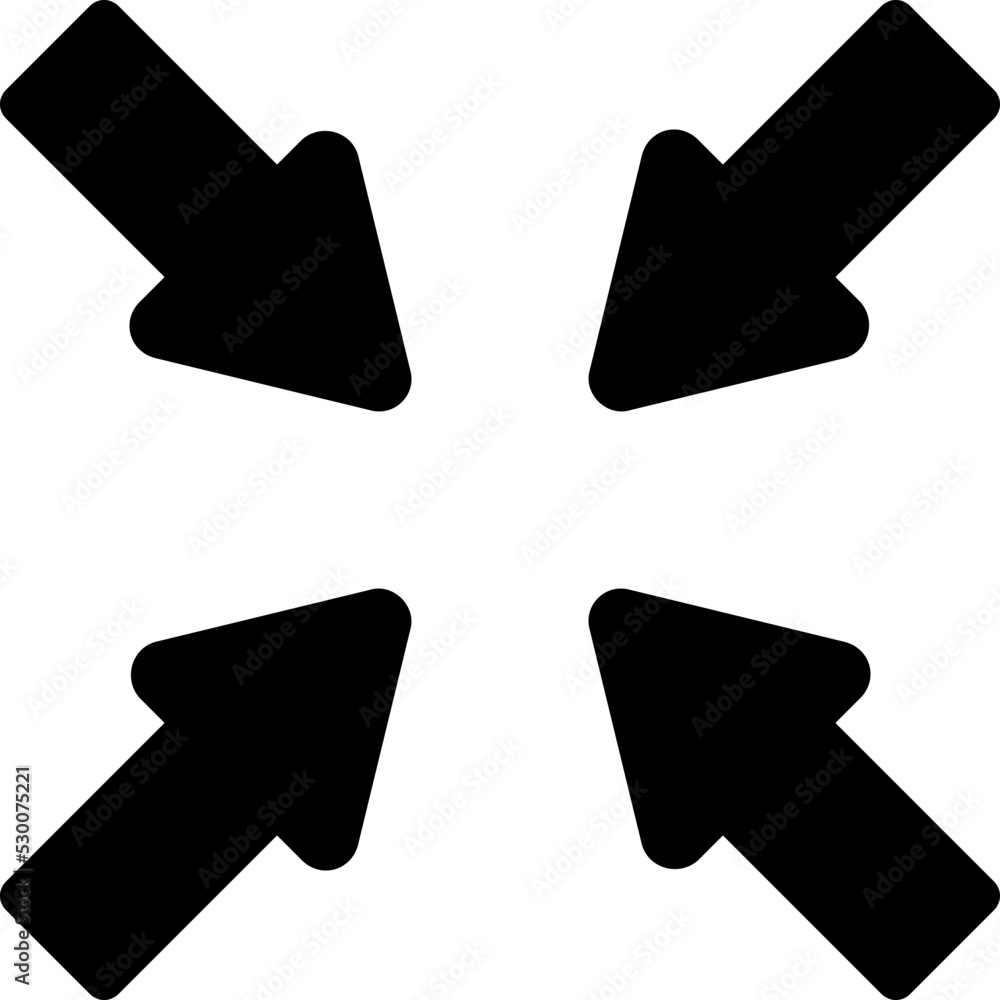 Condense Arrow Vector Icon Condense Arrow Vector Icon