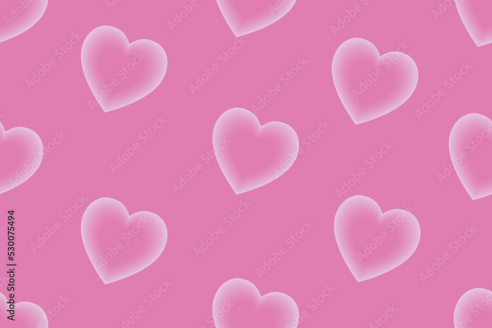 Cute love heart light texture pattern