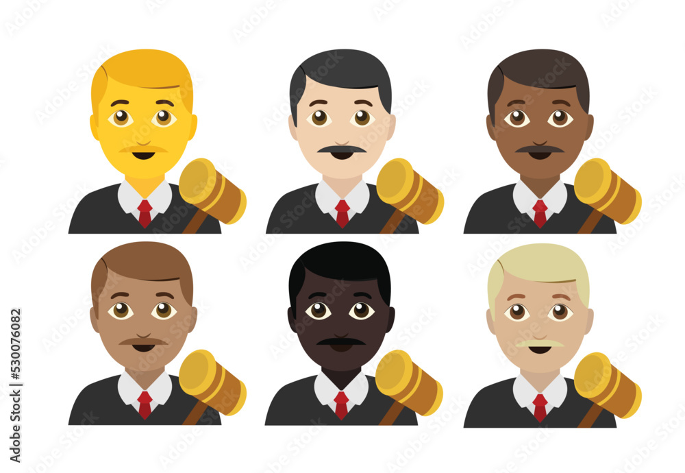 Man judge emoji vector illustration drawing Man judge emoji vector illustration drawing