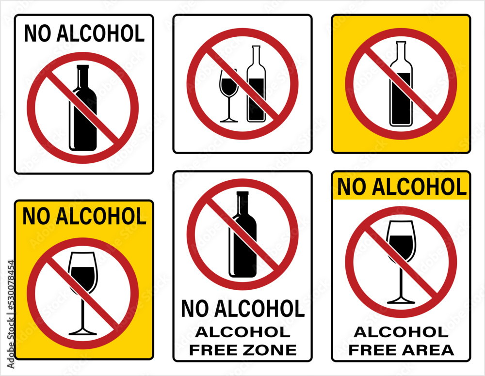 No Alcohol Sign M_2209001 No Alcohol Sign M_2209001