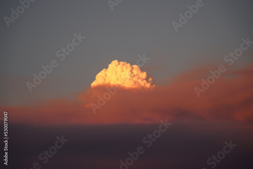 Fototapeta Pyrocumulus Cloud over the Mosquito Wildfire in the Sierra Foothills of Californ