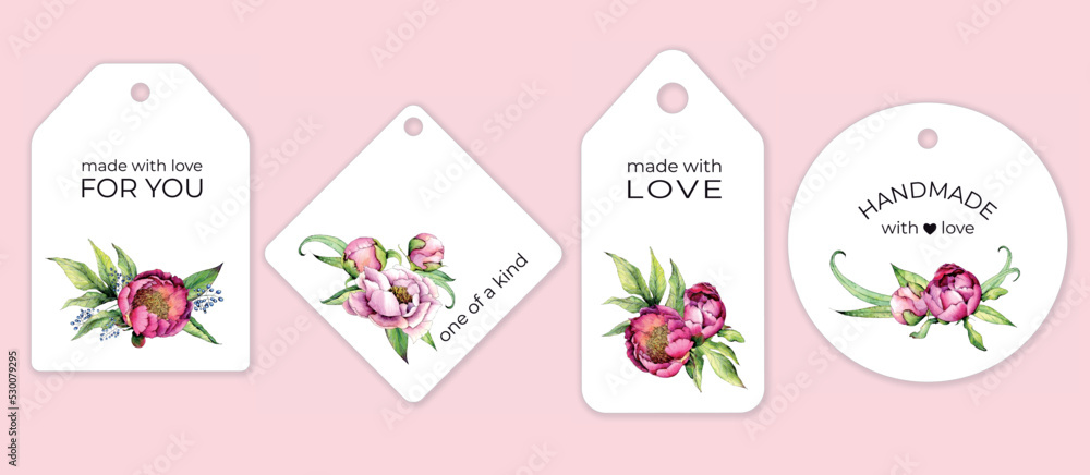 Label_with_flowers