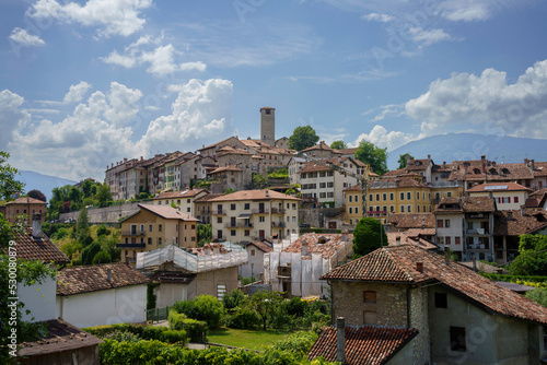 Historic buildings of Feltre, Veneto, Italy photo