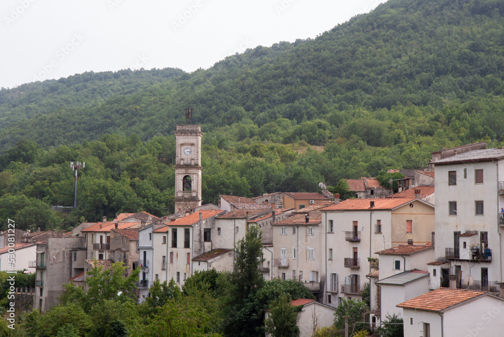 carpinone in Molise, a typical Italian mountain village