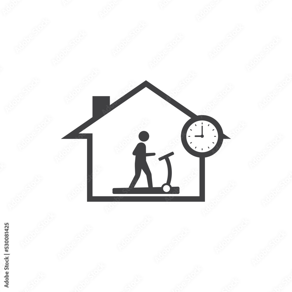 illustration of treadmill, sport, vector art. illustration of treadmill, sport, vector art.