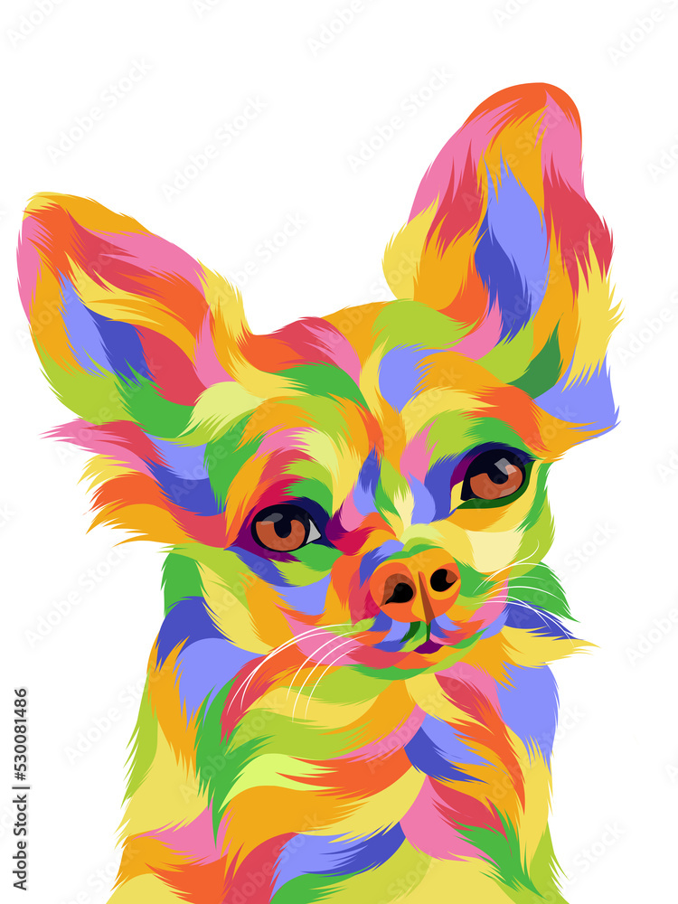 Dog pop art vector illustrations Stock Illustration | Adobe Stock
